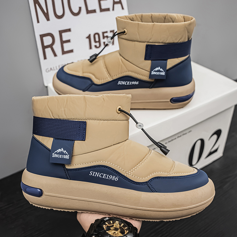 Men'S Shoes Comfortable Walking - Botas de neve casuais masculinas, quentes