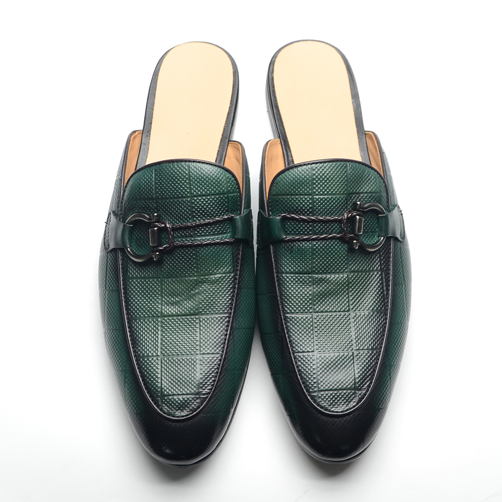 Men'S Shoes Dressy Casual - Mules Masculinos com Fivela, Estilo Loafer,
