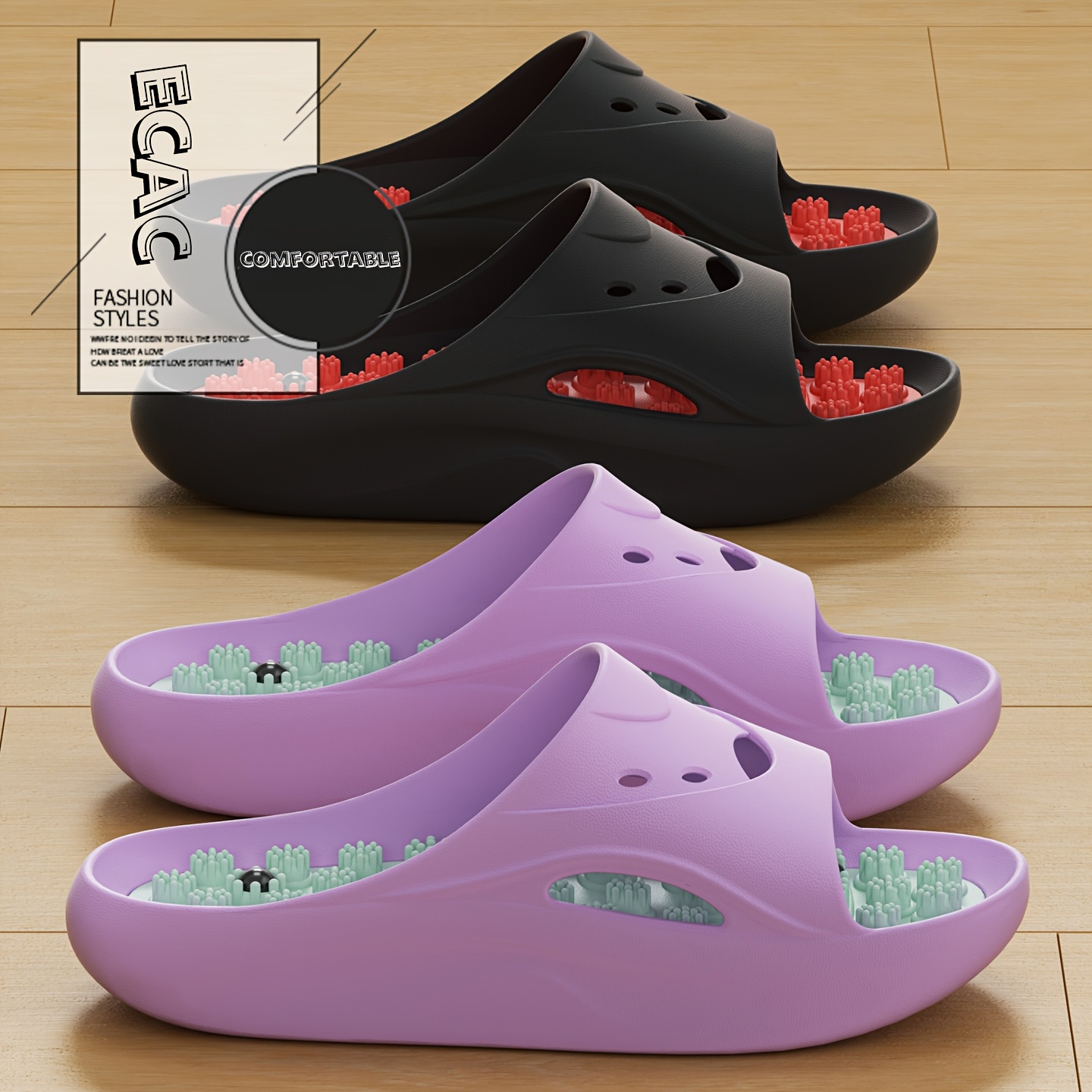 Men Shoes On Sale - Chinelos de Massagem EVA para Mulheres