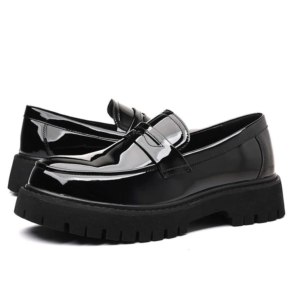 Men'S Shoes Wide Width - Novos mocassins masculinos deslizamento em couro