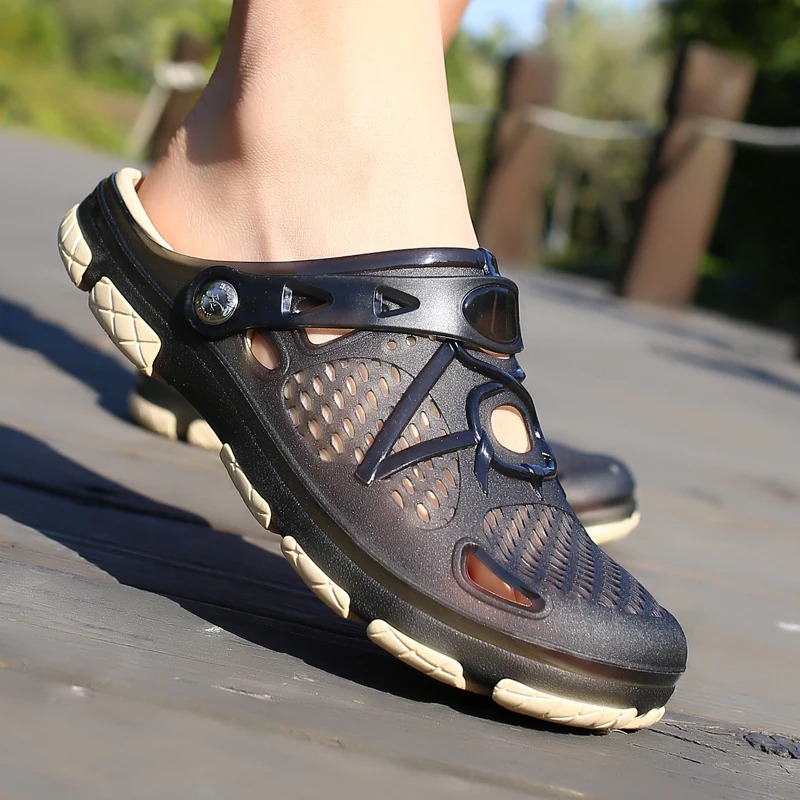 Men'S Shoes Comfortable Walking - Moda chinelos sandálias casuais respirável antiderrapante