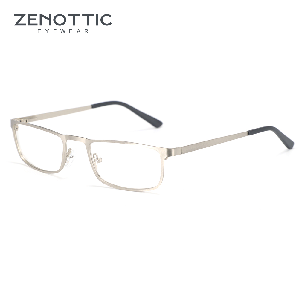 Men Shoes Zegna - Zenottic pequeno retângulo armações de óculos