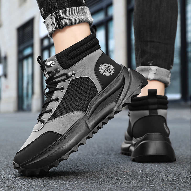 Men Shoes Offer - Inverno mocassins de salto grosso sapatos