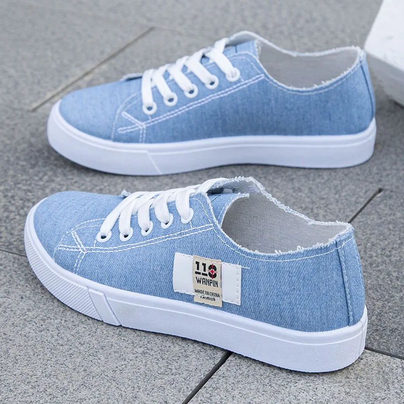 Men Shoes On Sale - Tênis Feminino de Lona Cano Baixo