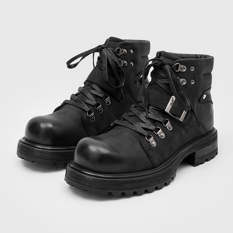 Men Shoes Brands - Marca masculina botas de couro da