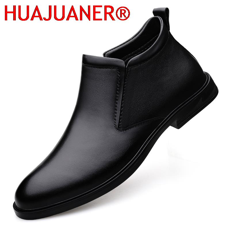 Men Shoes Brands - Chelsea botas pretas masculinas curtas de
