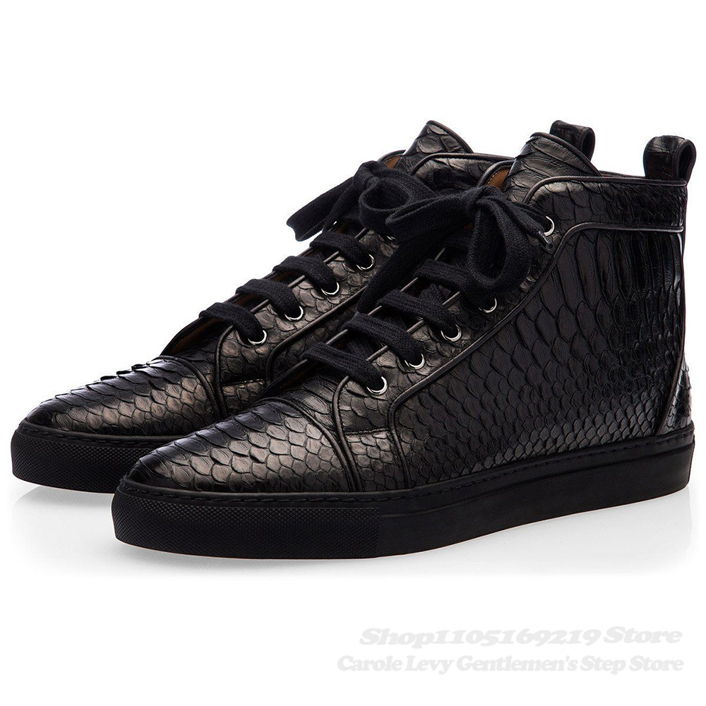 Men Shoes Brands - Sapatos de Couro Pretos para Homens,