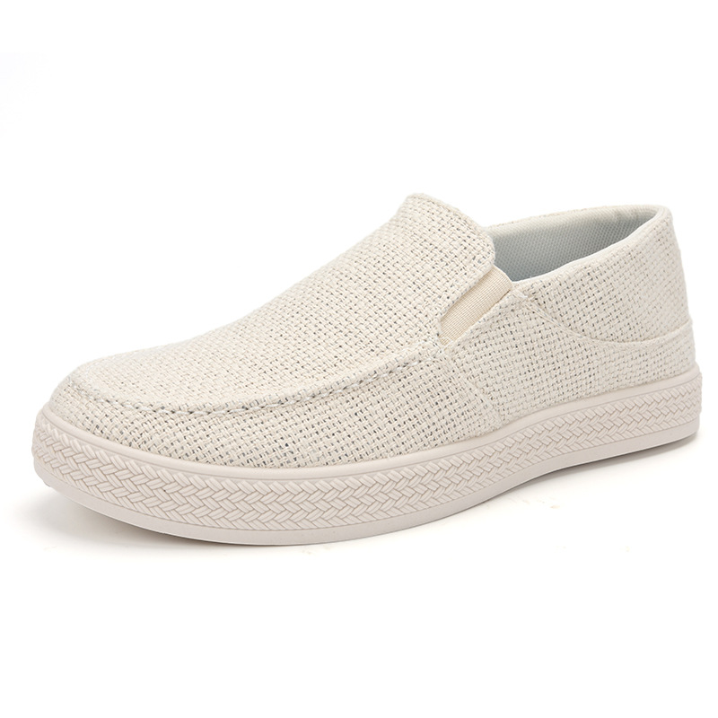 Men'S Shoes Comfortable Walking - Sapatos masculinos de linho, estilo slip-on,