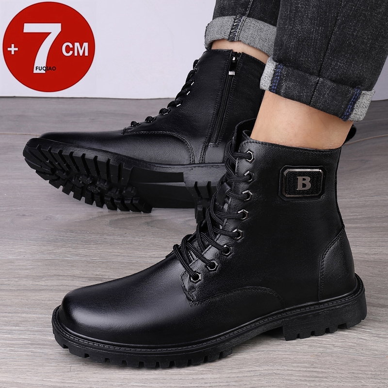 Botas de elevador de couro gen - Men'S Shoes Temu avaliação e preço