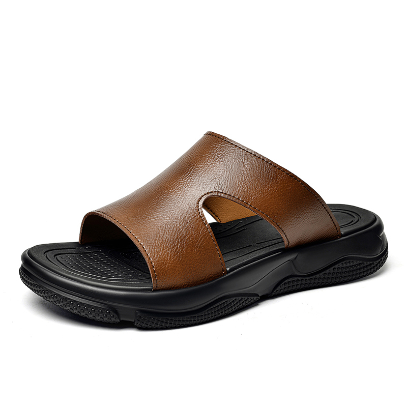 Sandálias masculinas de couro, - Men'S Shoes Temu avaliação e preço
