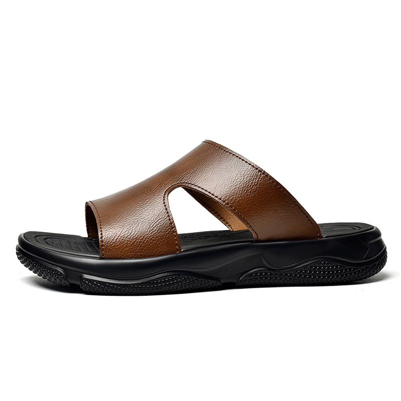 Sandálias masculinas de couro, - Men'S Shoes Temu avaliação e preço