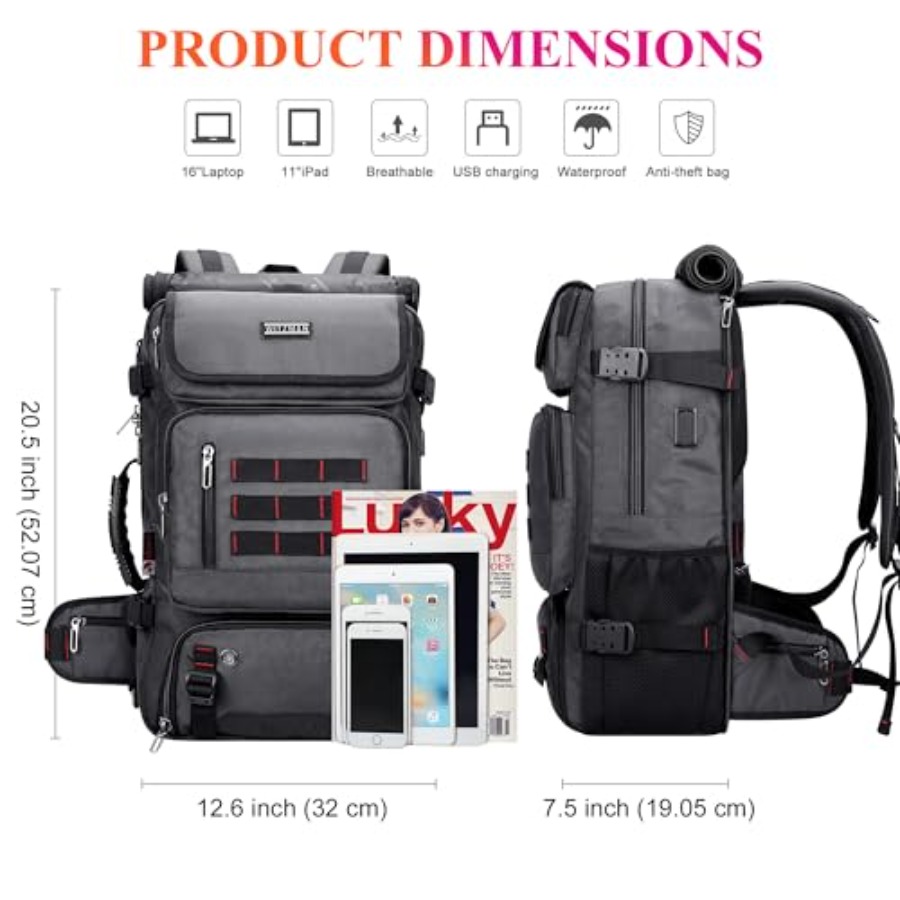 Mochila de Viagem para Homens, - Men Shoes On avaliação e preço