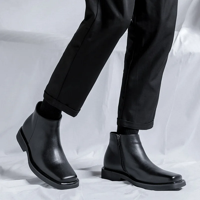 Preto nova moda masculina sapa - Men'S Shoes Temu avaliação e preço
