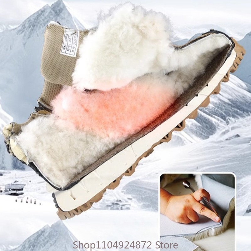 Inverno quente lã algodão sapa - Men'S Shoes Comfortable Walking avaliação e preço