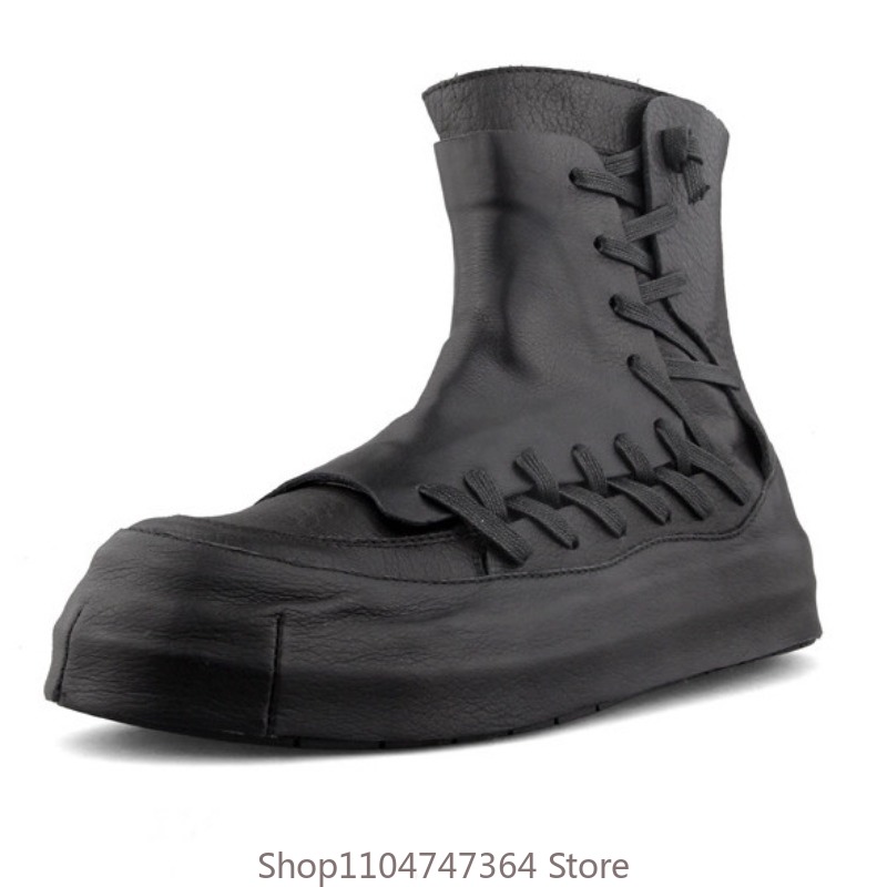 Botas Casuais de Couro Genuíno - Men'S Shoes Temu avaliação e preço