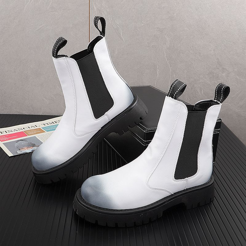Botas de Couro Genuíno de Luxo - Men Shoes Brands avaliação e preço
