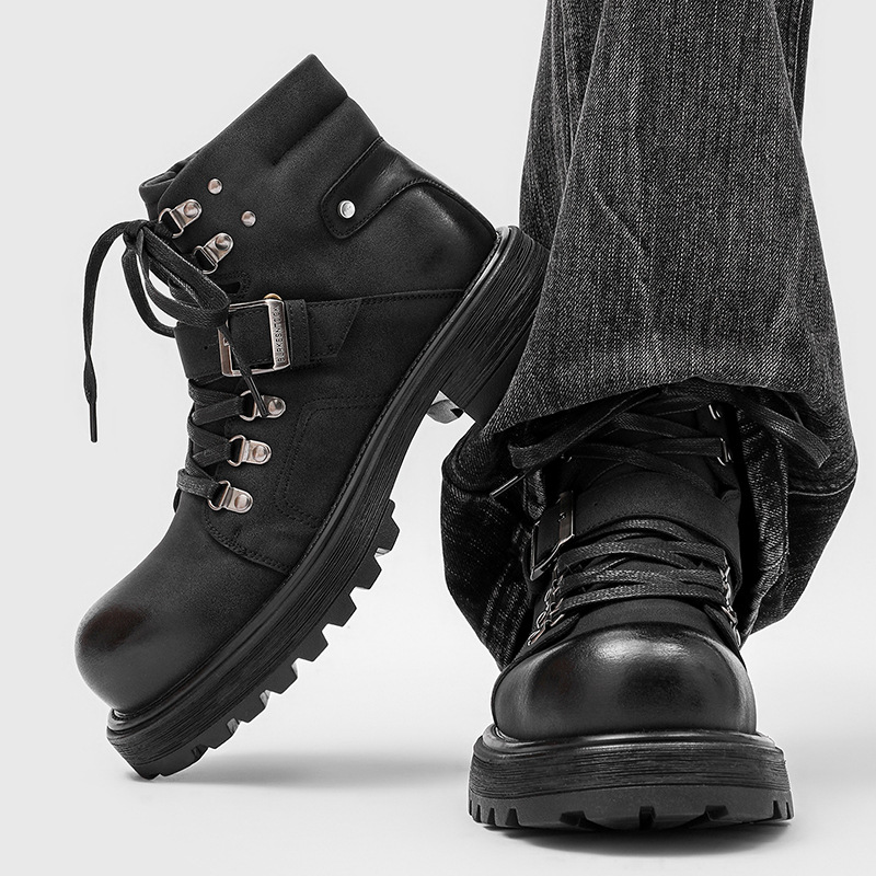 Marca masculina botas de couro - Men Shoes Brands avaliação e preço