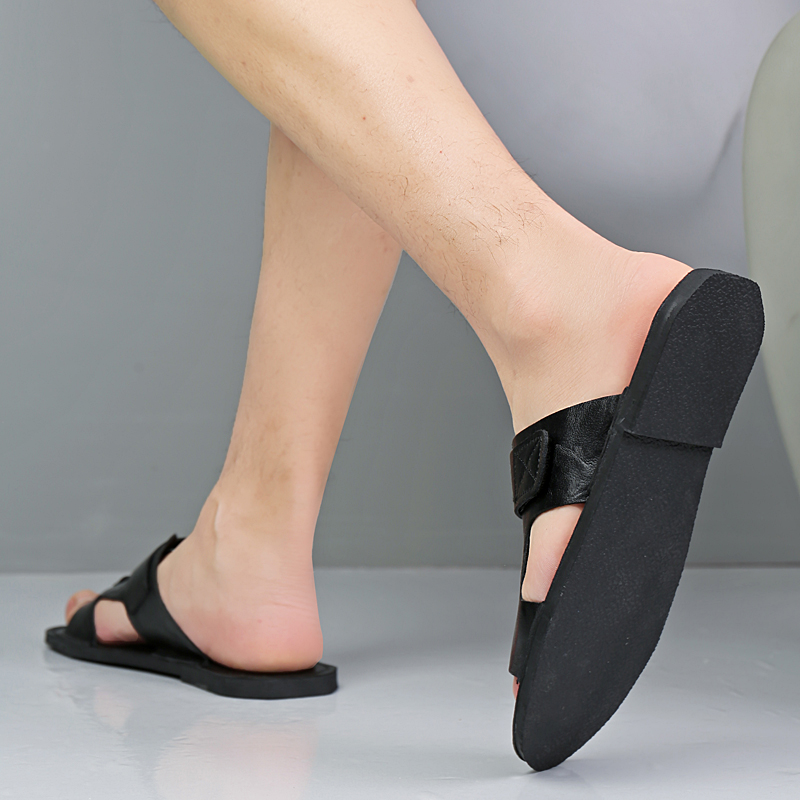 Sandálias de Couro Premium Tam - Men'S Shoes Temu avaliação e preço