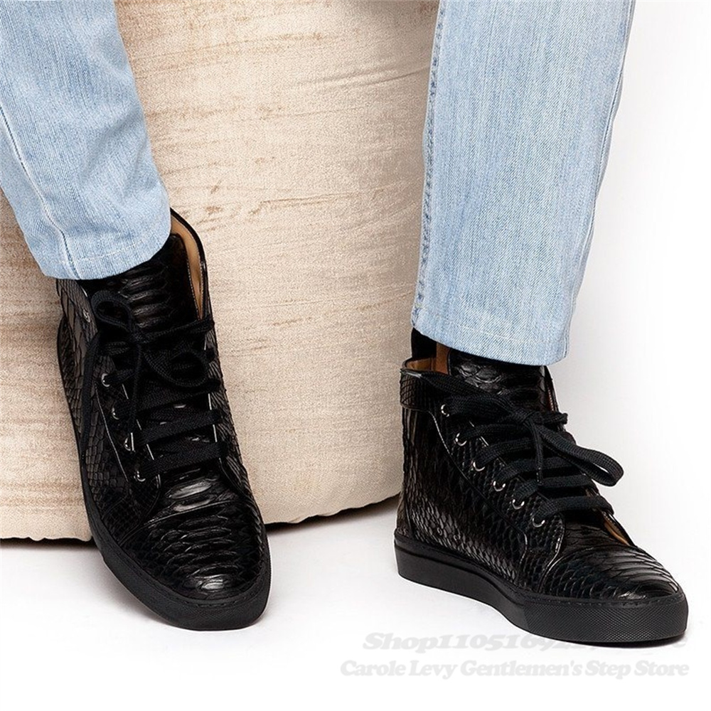 Sapatos de Couro Pretos para H - Men Shoes Brands avaliação e preço