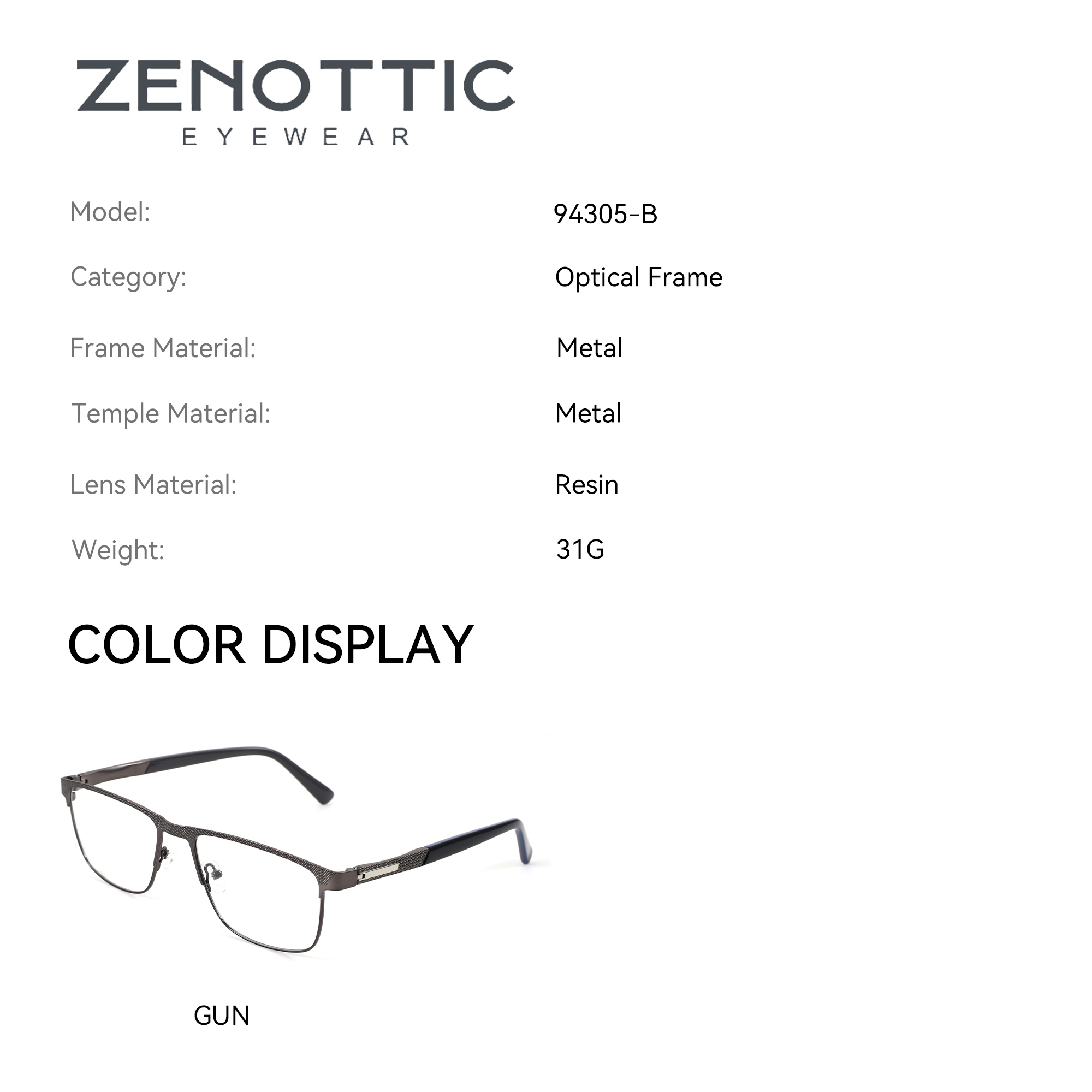 ZENOTTIC (tamanho XXL) Óculos  - Men Shoes Zegna avaliação e preço